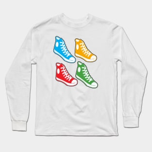 4 Hi-top Sneakers Long Sleeve T-Shirt